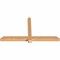 Ekena Millwork Eugene Smooth Timber Gable Bracket, Western Red Cedar, 60"W x 32"H x 3 1/2"D x 3 1/2"F, 13/12 Pitch GBW060X32X0404EUG00SWR - alternate 4